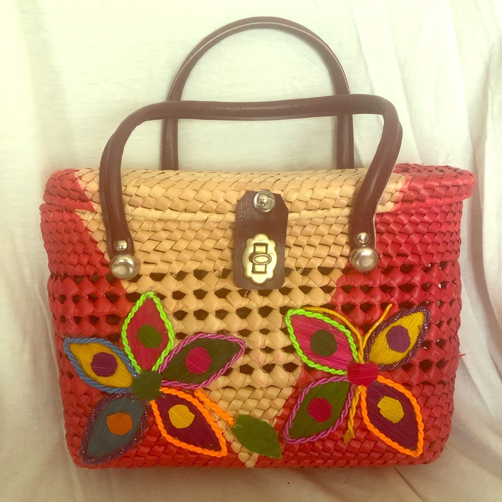 Handmade basket purse